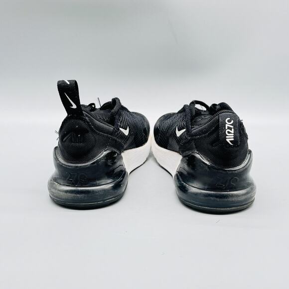Nike Shoes Kids Boys 11c Black White Air Max 270 Mesh Running Athletic Sneakers - Picture 8 of 12